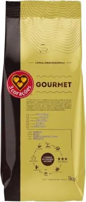 Café em Grãos 3 Corações Gourmet 1kg - imagem 1