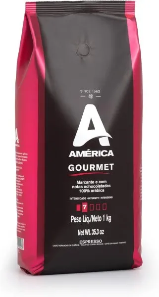 Café em Grãos América Gourmet 1kg - imagem 1