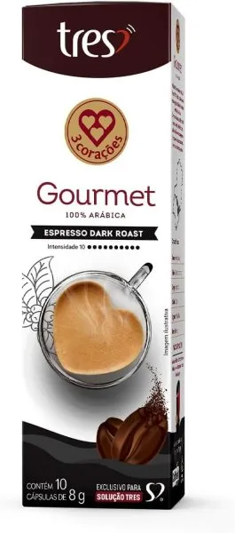 Cápsulas 3 Corações Espresso Gourmet Dark Roast - imagem 1